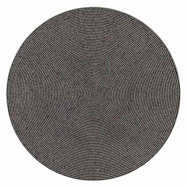 Providence Gunmetal Grey Beaded Placemat