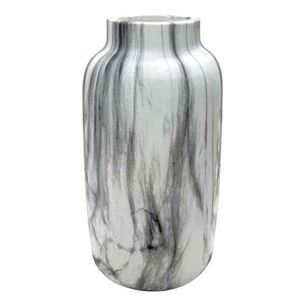Providence Marbled Ceramic Vase, 8.7"