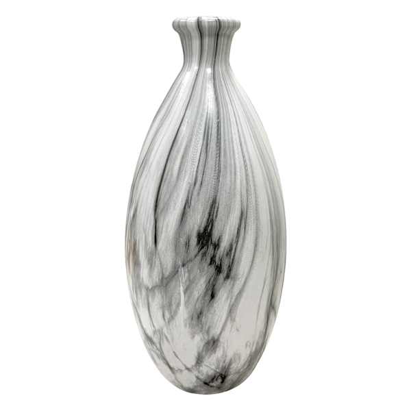 Providence Marbled Ceramic Vase, 12"