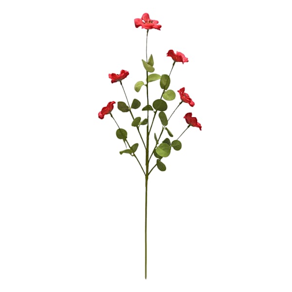 Small Red Daisy Floral Spray, 32"