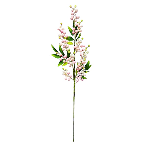 Pink Berries Floral Stem, 29"
