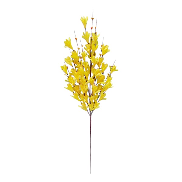 Yellow Forsythia Floral Stem, 29"