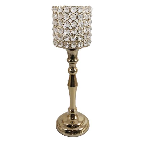 Crystal Votive Holder, 14.2"