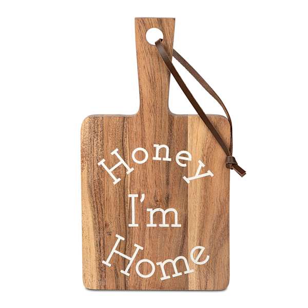 Honeybloom Wooden Honey I'm Home Serving Board