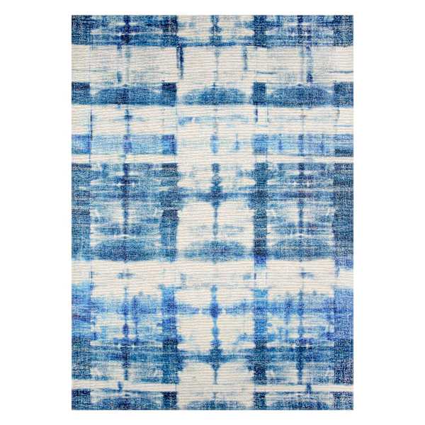 (E459) Ty Pennington Hale Indigo Flatweave Outdoor Area Rug, 5x7