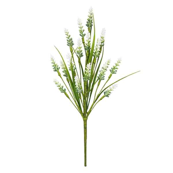 Willow Crossley White Muscari Floral Spray, 12"