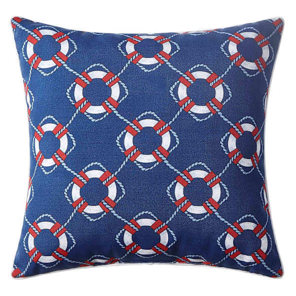 Providence Ring Buoy Square Outdoor Throw Pillow, 20"