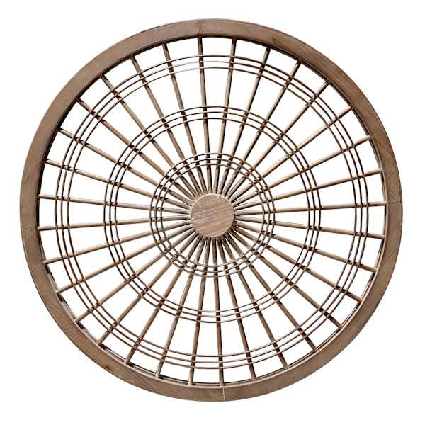 Honeybloom Framed Round Medallion Outdoor Wall Decor, 31.3"