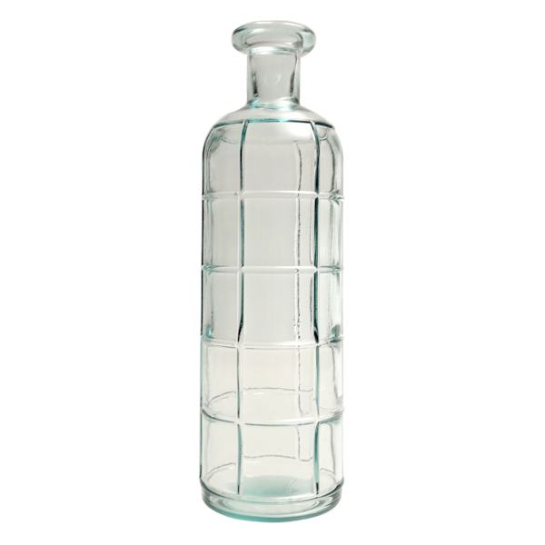 Spanish Glass Grafic Vase, 13"