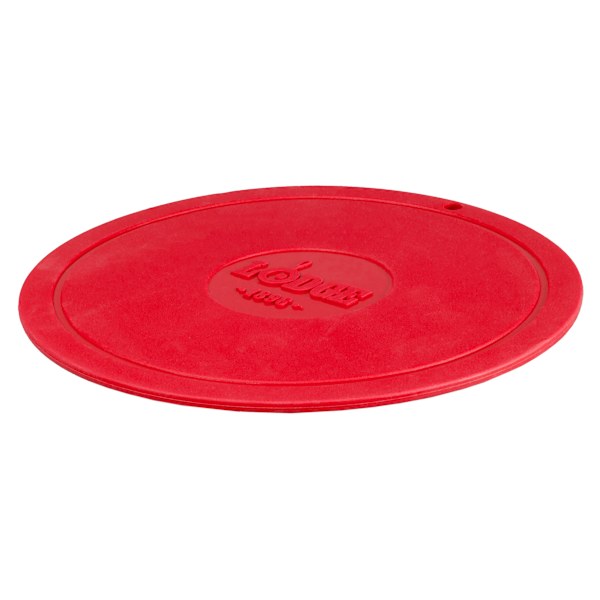 Lodge Deluxe Red Silicone Round Trivet, 7.25"