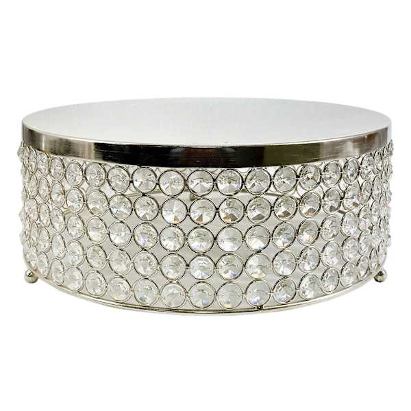 Silver Crystal Wedding Cake Stand