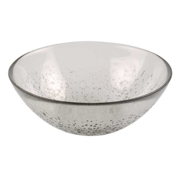 Found & Fable Glass Cereal Bowl, Grey