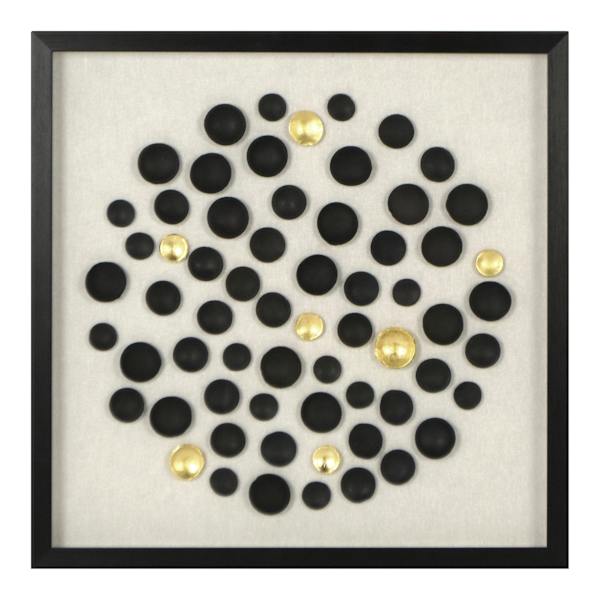 Crosby St. Glass Framed Clay Deco Wall Art, 20"
