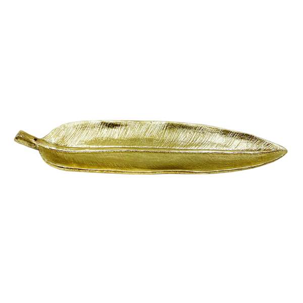 Found & Fable Gold Leaf Incense Holder, 9"