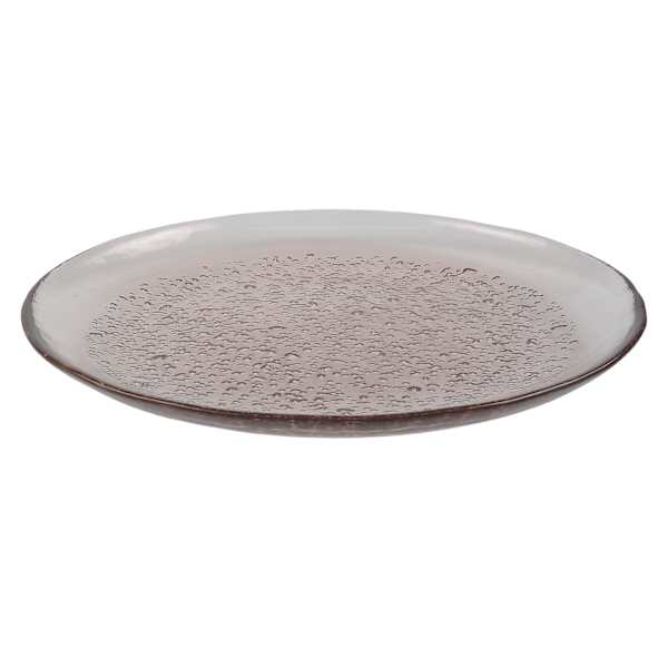 Found & Fable Brown Glass Salad Plate