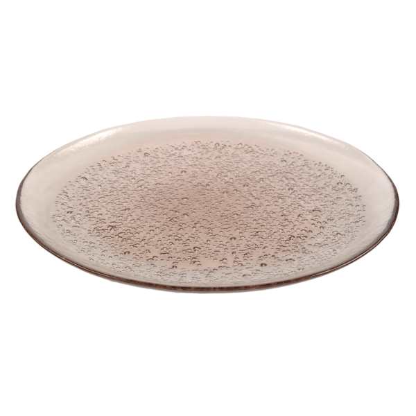 Found & Fable Brown Glass Dinner Plate