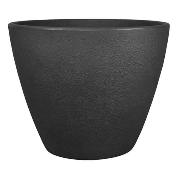 Acorn Black Outdoor Planter, Small