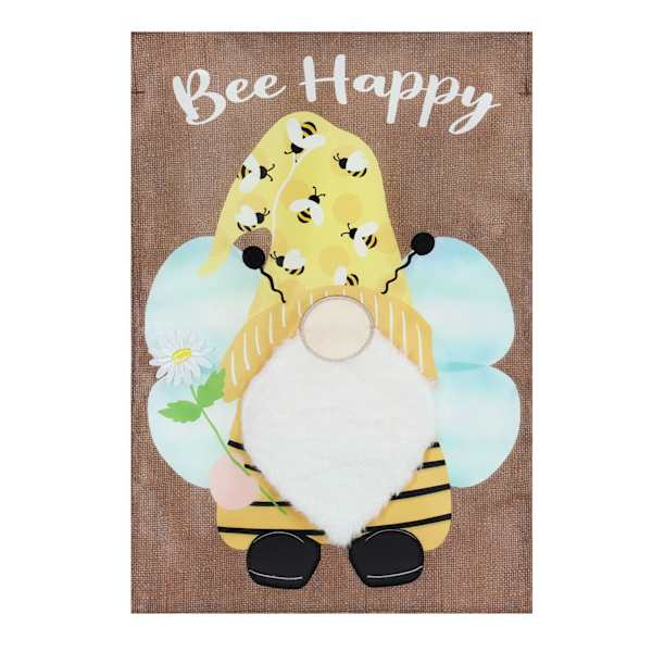 Bee Happy Garden Flag, 18"