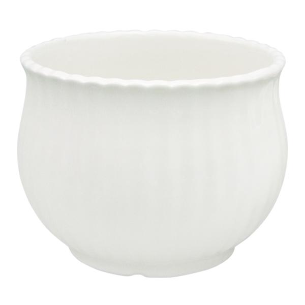Providence Indoor White Cabbage Ceramic Pot, Large