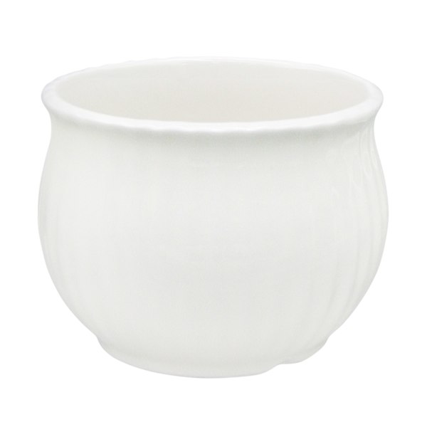 Providence Indoor White Cabbage Ceramic Pot, Medium
