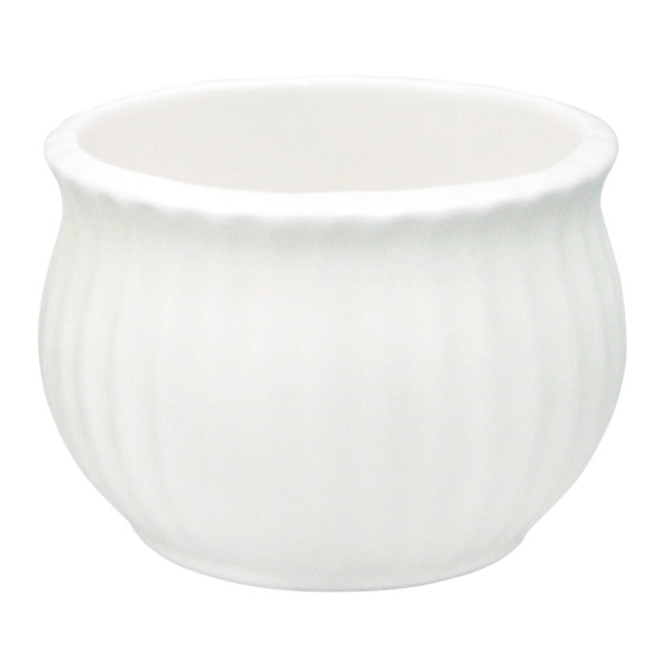 Providence Indoor White Cabbage Ceramic Pot, Small