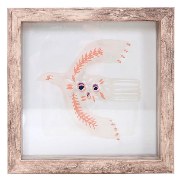 Tracey Boyd Framed Boho Bird Art, 6"