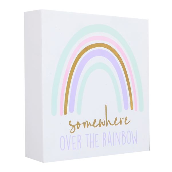 Tiny Dreamers Over The Rainbow Block, 8"