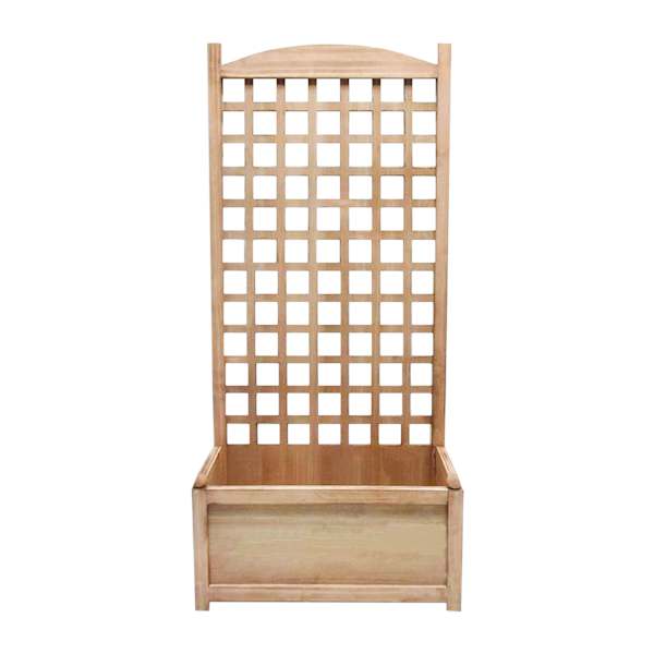 Wooden Garden Trellis with Planter Box, 36"
