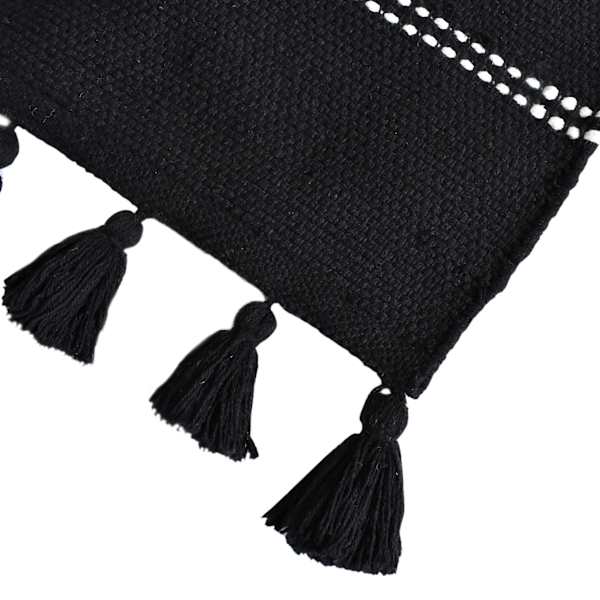 柔らかな質感の Striped Black Honeybloom D582) Woven 8x10 Rug, Area トップス