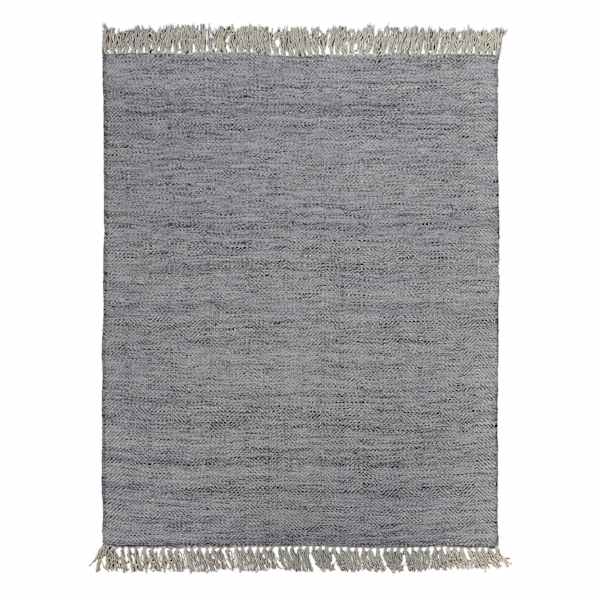 (B799) Crosby St. Grey Herringbone Area Rug, 8x10