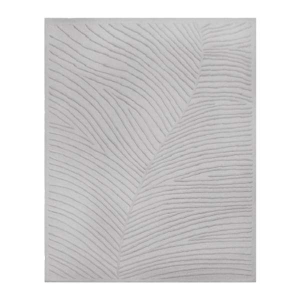 (A482) Crosby St. Neutral Palm Area Rug, 8x10