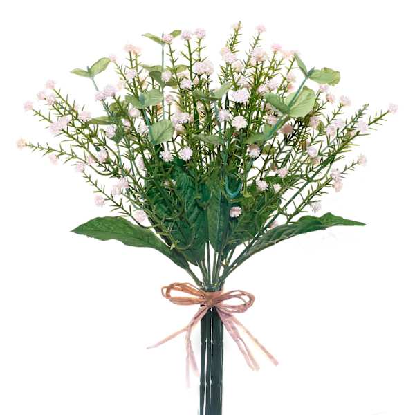 Light Pink Mixed Floral Bundle, 13.5"