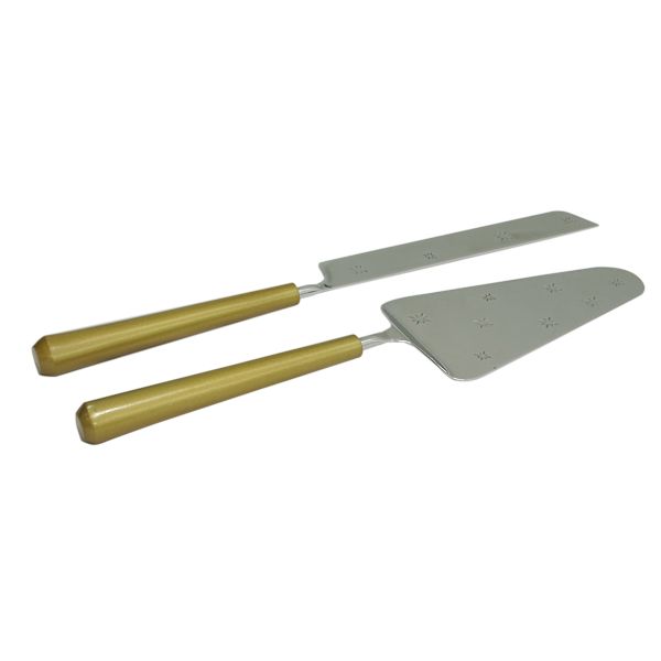 Willow Crossley Silver & Gold Cake Cutter Set
