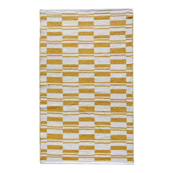 Honeybloom Yellow Broken Stripe Accent Rug, 2x4