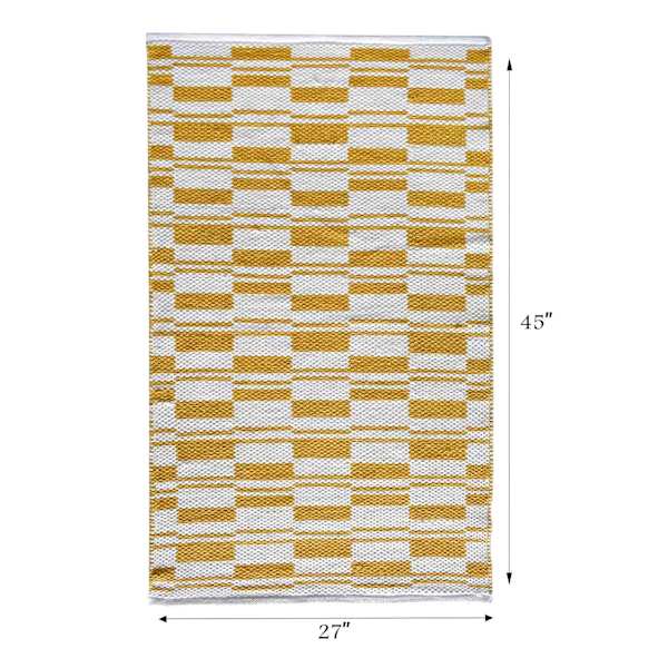 Honeybloom Yellow Broken Stripe Accent Rug, 2x4