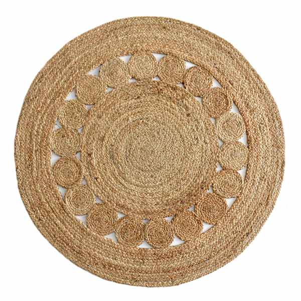 Tracey Boyd Round Jute Accent Rug, 3'