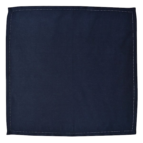 Set of 8 Navy Blue Cloth Napkins