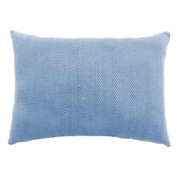 Providence Barrington Light Blue Woven Oblong Throw Pillow, 14x20