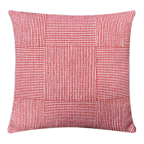 Providence Saybrook Red Striped Woven Throw Pillow, 18"