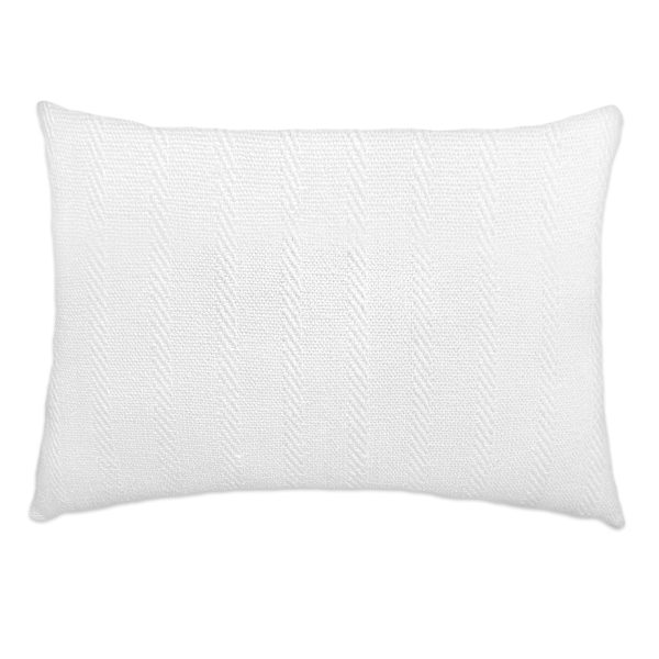 Providence Barrington Bright White Woven Throw Pillow, 18"