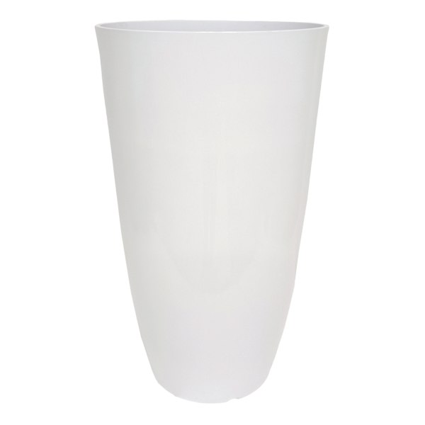 Nora White Outdoor Planter, Medium