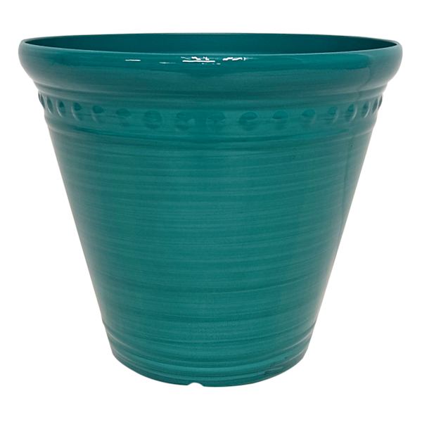 Aqua Blue Pearl Outdoor Planter, 7"