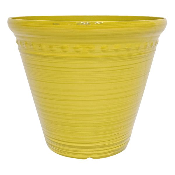 Yellow Pearl Outdoor Planter, 7"