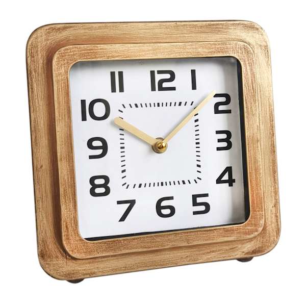 Tracey Boyd Bronze Metal Square Clock, 8"