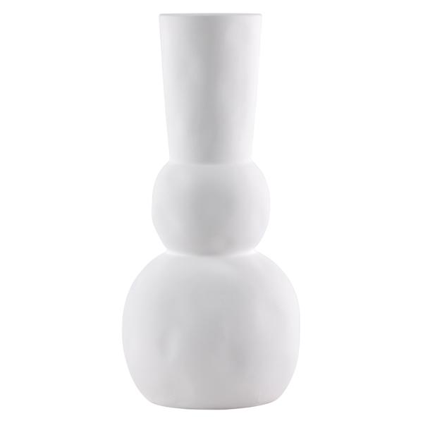 Tracey Boyd White Ceramic Vase, 12.5"