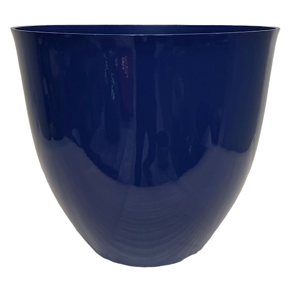 Navy Blue Synthetic Egg Outdoor Planter, Medium
