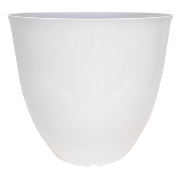 White Synthetic Egg Outdoor Planter, Medium