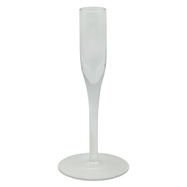 Clear Glass Taper Candle Holder, 7"