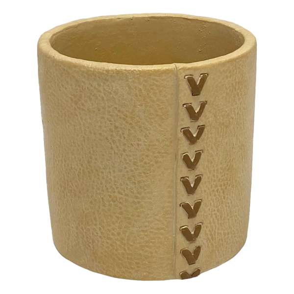 Tracey Boyd Stitched Resin Vase, 5"