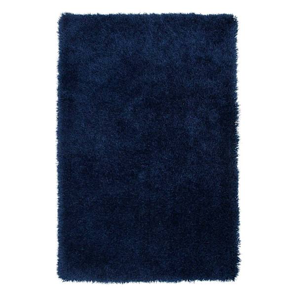 Accent Mixed Blue Long Pile Shag, 2x4